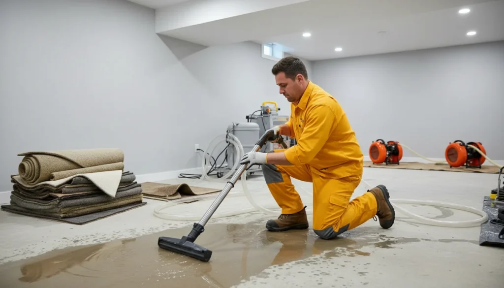 Water Damage Restoration Noblesville Pros basement flood damage repair services - Noblesville