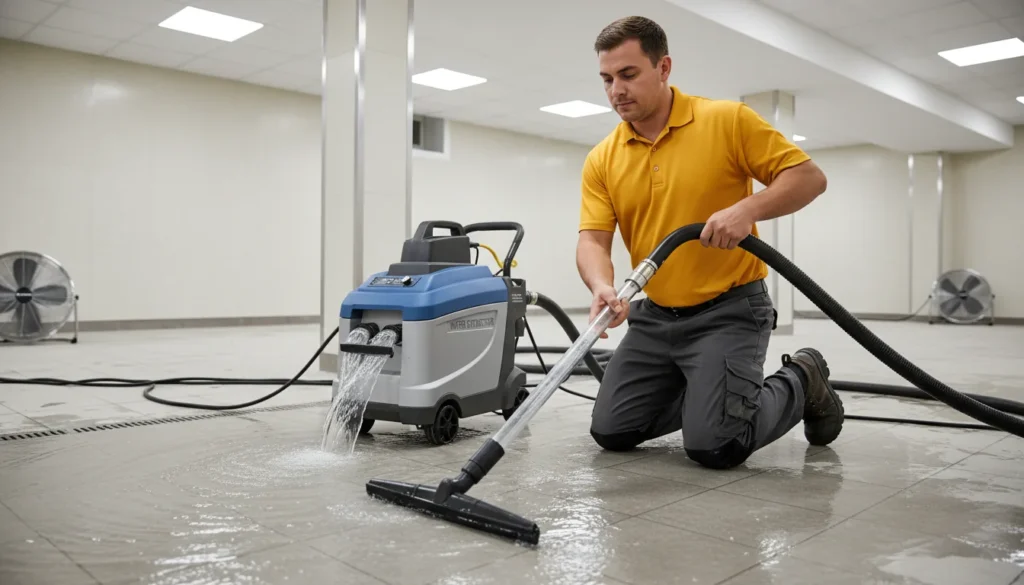 Water Damage Restoration Noblesville Pros basement water extraction services - Noblesville
