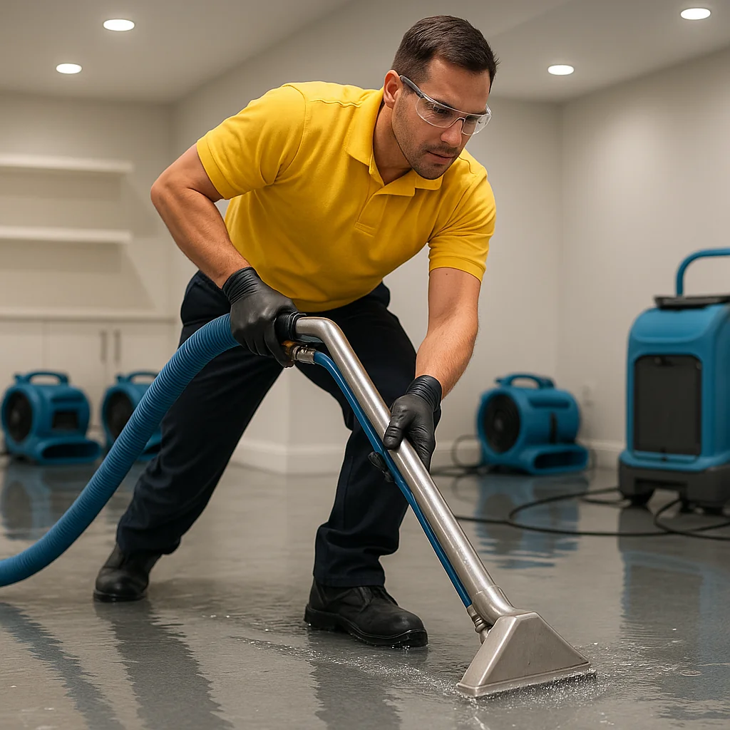 Water Damage Restoration Noblesville Pros emergency flooded basement cleanup services - Noblesville