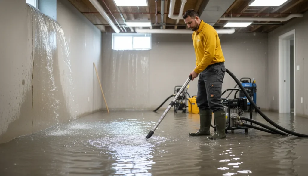Water Damage Restoration Noblesville Pros heavy rain basement flooding services - Noblesville