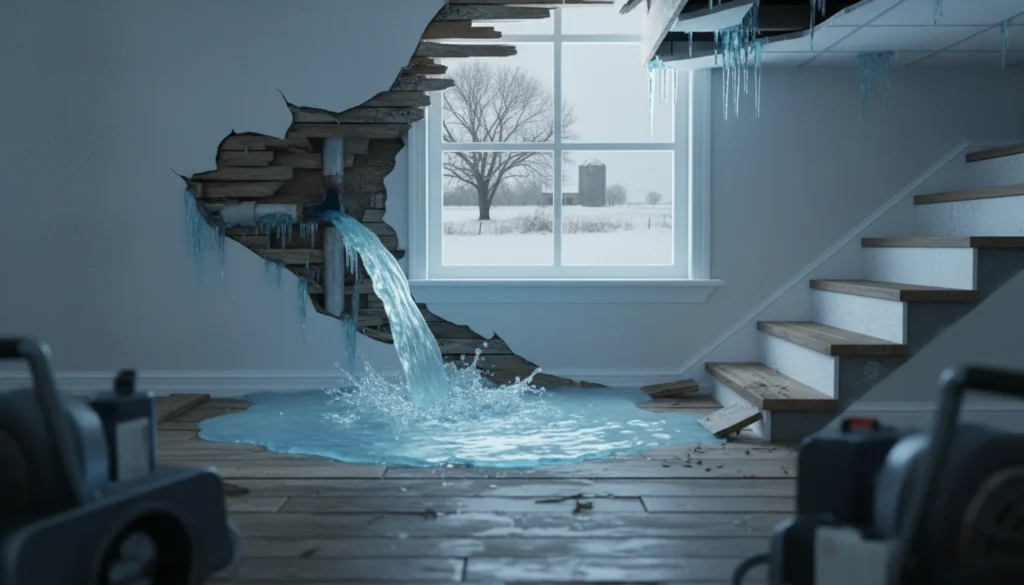 How Frozen Pipes Cause Water Damage in Indiana