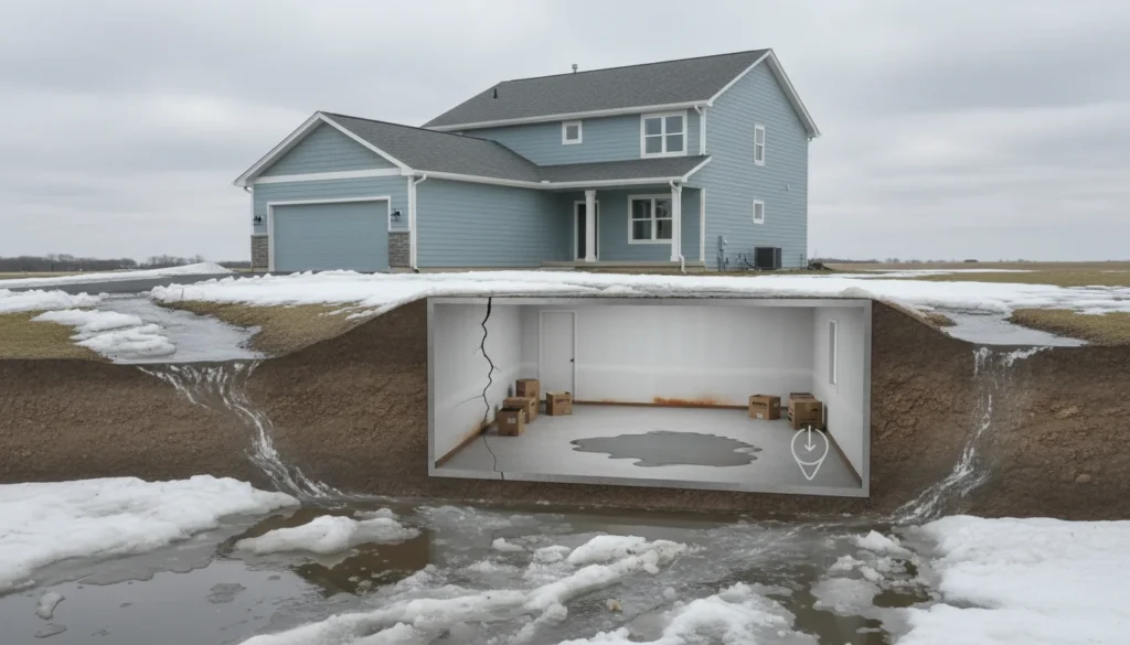 How Snowmelt Causes Basement Flooding Noblesville