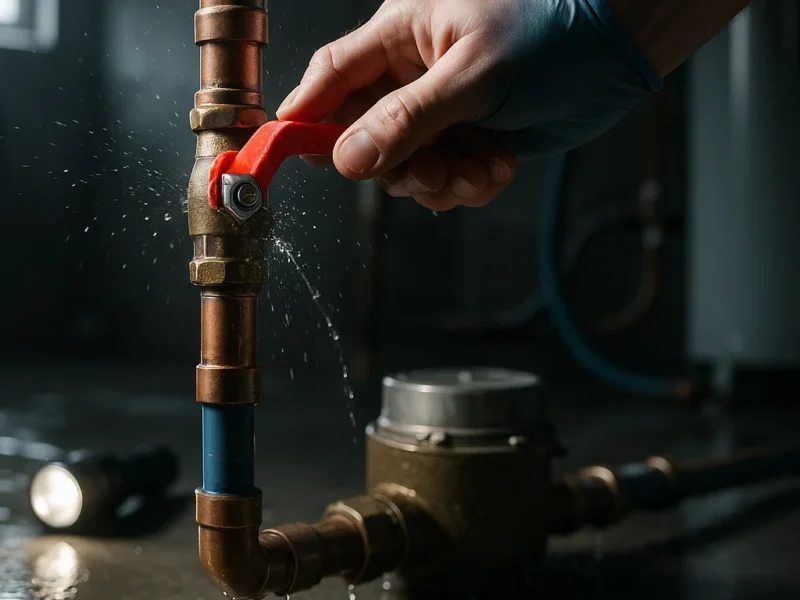 How to Shut Off Water Fast During a Home Emergency