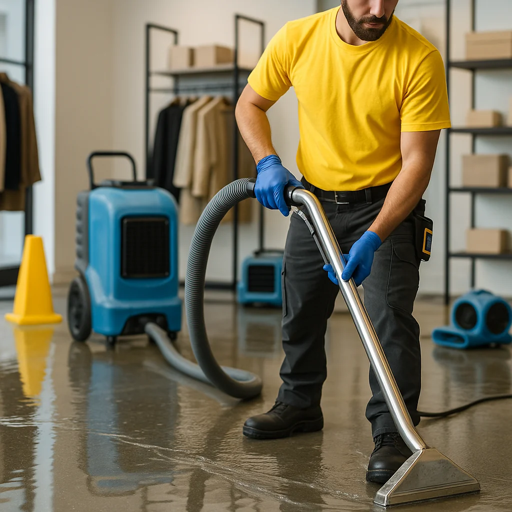 Water Damage Restoration Noblesville Pros retail store water damage services - Noblesville