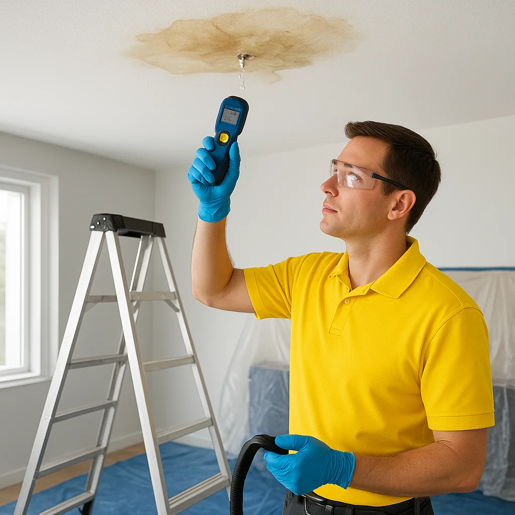 Water Damage Restoration Noblesville Pros roof leak water damage restoration services - Noblesville