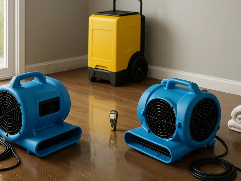 Should You Use a Fan After Water Damage at Home?