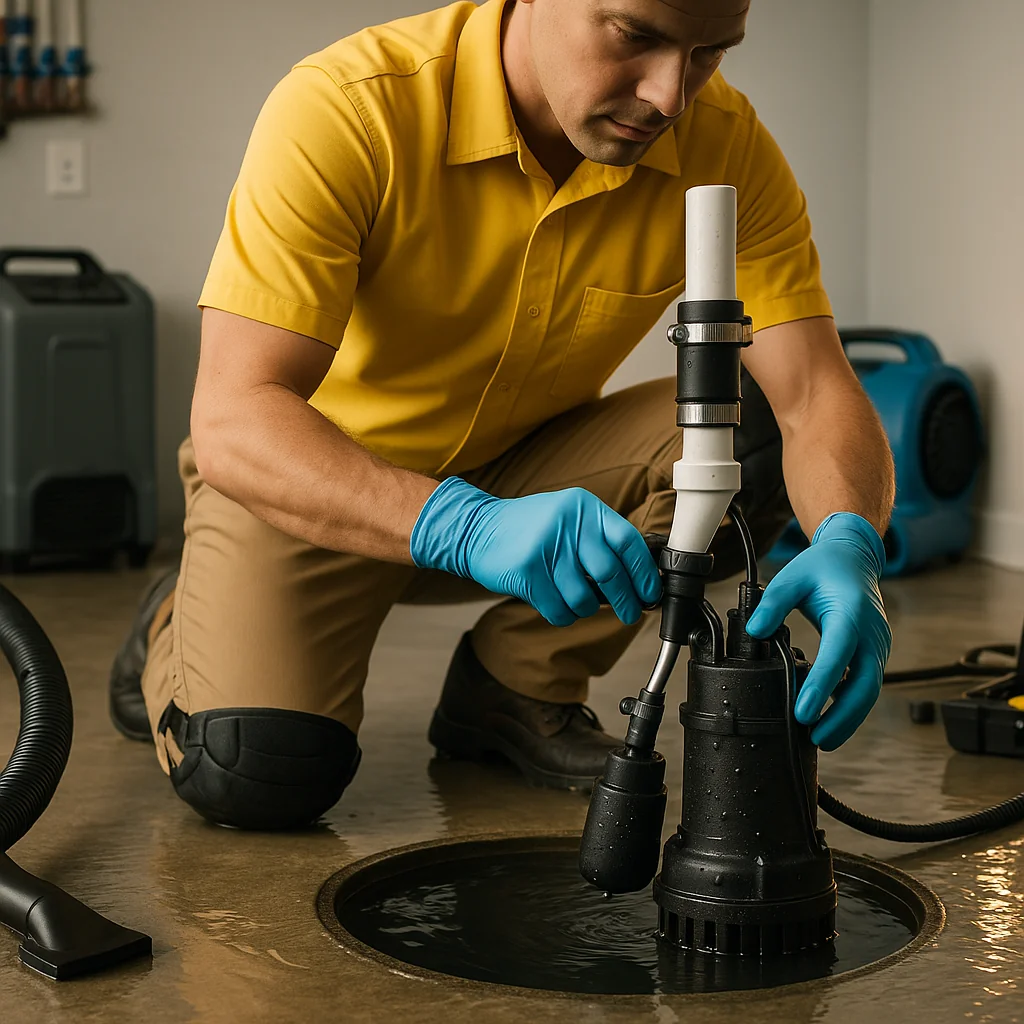Water Damage Restoration Noblesville Pros sump pump failure water damage services - Noblesville